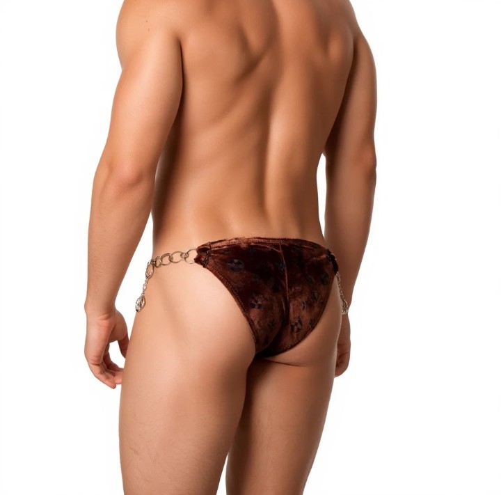 SHEEN BIKINI  WITH CHAIN MAN UNDIES